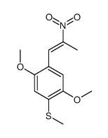 1,4-dimethoxy-2-methylsulfanyl-5-(2-nitroprop-1-enyl)benzene结构式