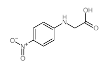 2-(4-硝基苯基氨基)乙酸结构式