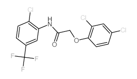 Acetanilide, 2-chloro-2-(dichlorophenoxy)-5-trifluoromethyl- Structure