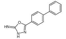 5-(4-phenylphenyl)-1,3,4-oxadiazol-2-amine Structure