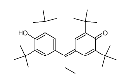 2,6-di-t-butyl-4-<1-(3,5-di-t-butyl-4-hydroxyphenyl)propylidene>cyclohexa-2,5-dien-1-one结构式
