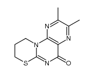 2,3-dimethyl-9,10-dihydro-8H-[1,3]thiazino[3,2-a]pteridin-5-one结构式
