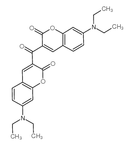 3,3'-Carbonylbis(7-diethylaminocoumarin) Structure