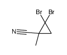 2,2-Dibromo-1-methylcyclopropanecarbonitrile结构式