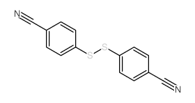 4-[(4-氰基苯基)二硫基]苯甲腈结构式