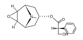 (R)-α-(Hydroxymethyl)benzeneacetic acid (1β,2α,4α,5β)-9-methyl-3-oxa-9-azatricyclo[3.3.1.02,4]nonan-7α-yl ester结构式
