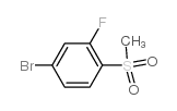 4-溴-2-氟-1-(甲基磺酰基)苯结构式