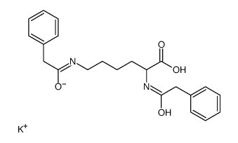 potassium,2,6-bis[(2-phenylacetyl)amino]hexanoate结构式