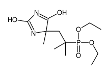 diethyl [1,1-dimethyl-2-(4-methyl-2,5-dioxoimidazolidin-4-yl)ethyl]phosphonate Structure