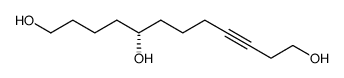 (5R)-dodec-9-yne-1,5,12-triol结构式