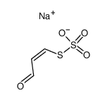 thiosulfuric acid S-(3-oxo-cis-propenyl) ester, sodium salt结构式