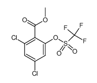 methyl 2,4-dichloro-6-{[(trifluoromethyl)sulfonyl]oxy}benzoate Structure