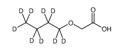 正丁氧基乙酸-D9结构式