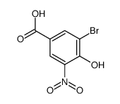 3-溴-4-羟基-5-硝基苯甲酸结构式