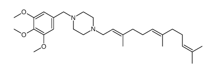 1-(3,4,5-Trimethoxybenzyl)-4-(3,7,11-trimethyl-2,6,10-dodecatrienyl)piperazine Structure