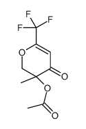 [3-methyl-4-oxo-6-(trifluoromethyl)-2H-pyran-3-yl] acetate Structure