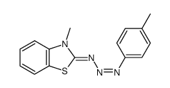 3-methyl-2-(p-tolyl-triazenylidene)-2,3-dihydro-benzothiazole Structure