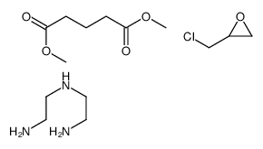 戊二酸二甲酯与N-(2-氨基乙基)-1,2-乙二胺和氯甲基环氧乙烷的聚合物结构式