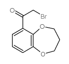 2-溴-1-(3,4-二氢-2H-1,5-苯并二氧庚英-6-基)-1-乙酮结构式