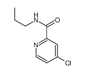 4-氯-n-丙基-2-吡啶羧酰胺结构式