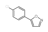 5-(4-Chlorophenyl)isoxazole结构式