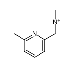 trimethyl-[(6-methylpyridin-2-yl)methyl]azanium Structure