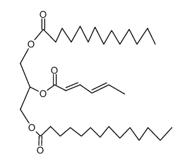 1,3-Dimyristoyl-2-<(E,E)-sorboyl>glycerol结构式