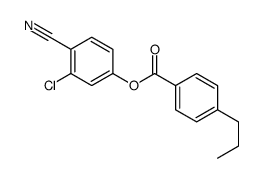 4-丙基苯甲酸-3-氯-4-氰基苯基酯结构式