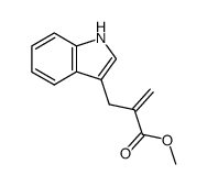 3-(2'-methoxycarbonyl-2'-propenyl)indole Structure