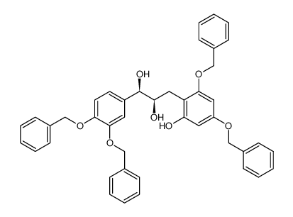 (-)-(1R,2R)-3-[2,4-bis(benzyloxy)-6-hydroxyphenyl]-1-[3,4-bis(benzyloxy)phenyl]propane-1,2-diol Structure