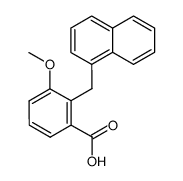 3-methoxy-2-[(1-naphthyl)methyl]benzoic acid结构式