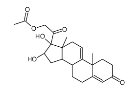 16alpha,17,21-trihydroxypregna-4,9(11)-diene-3,20-dione 21-acetate结构式
