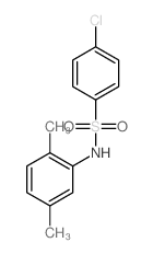 4-氯-N-(2,5-二甲基苯基)苯磺酰胺结构式