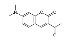 3-acetyl-7-(dimethylamino)chromen-2-one Structure