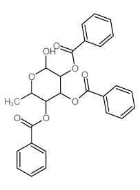 2,3,4-三邻苯甲酰基-l-鼠李糖结构式