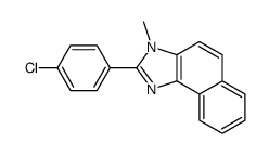 2-(4-chlorophenyl)-3-methylbenzo[e]benzimidazole结构式
