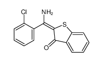 2-[amino-(2-chlorophenyl)methylidene]-1-benzothiophen-3-one结构式
