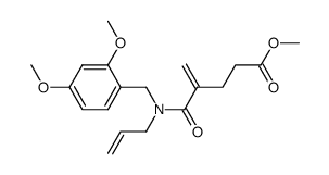 4-[allyl-(2,4-dimethoxy-benzyl)-carbamoyl]-pent-4-enoic acid methyl ester Structure