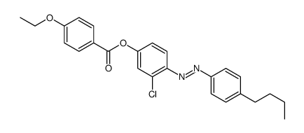 [4-[(4-butylphenyl)diazenyl]-3-chlorophenyl] 4-ethoxybenzoate结构式
