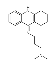 N',N'-dimethyl-N-(1,2,3,4-tetrahydroacridin-9-yl)propane-1,3-diamine结构式