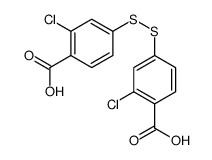 4-[(4-carboxy-3-chlorophenyl)disulfanyl]-2-chlorobenzoic acid Structure