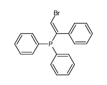 (2-bromo-1-phenylvinyl)diphenylphosphine Structure