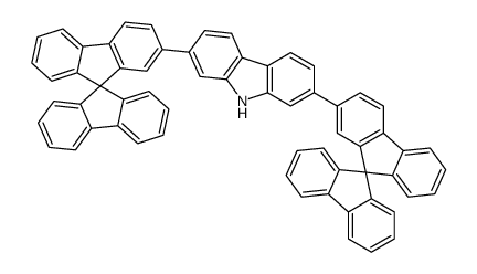 2,7-bis(9,9'-spirobi[fluorene]-2-yl)-9H-carbazole Structure