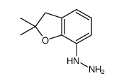 (2,2-dimethyl-3H-1-benzofuran-7-yl)hydrazine Structure