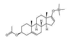 17-silyloxy-3β-acetoxy-5,16-androstadiene结构式