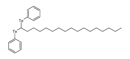 heptadecane-1,1-diylbis(phenyltellane) Structure
