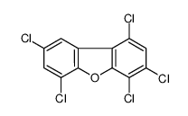 1,3,4,6,8-pentachlorodibenzofuran Structure