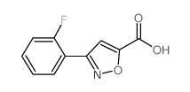 3-(2-氟苯基)异噁唑-5-羧酸结构式