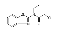 N-1,3-BENZOTHIAZOL-2-YL-2-CHLORO-N-ETHYLACETAMIDE结构式