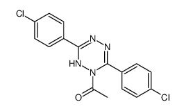 1-(3,6-双(4-氯苯基)-1,2,4,5-四嗪-1(4H)-基)乙酮结构式